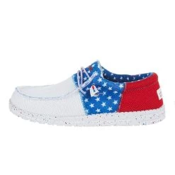 Heydude Men`s Hey Dude White Wally Tri Sox American Pride -Heydude 112562172 3