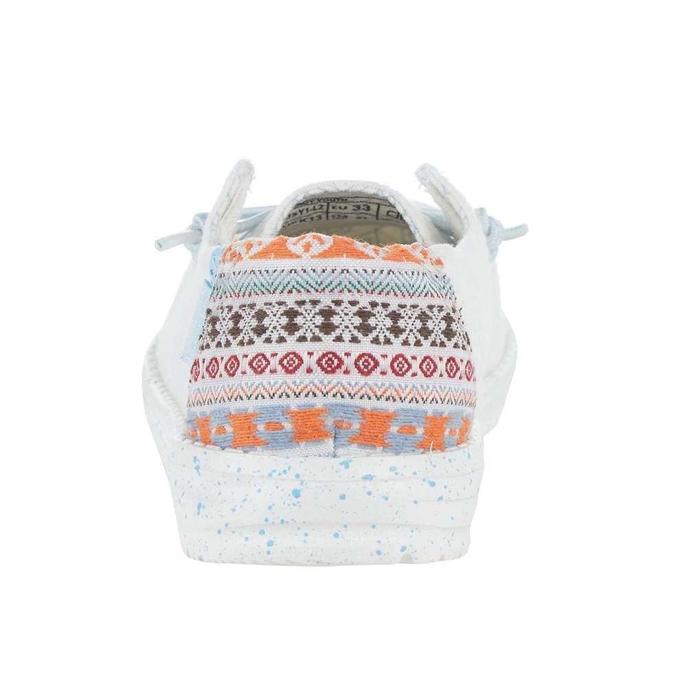 Heydude Kids Hey Dude Wendy White Aztec Casual 4 Heydude Kids Hey Dude Wendy White Aztec Casual - Image 4