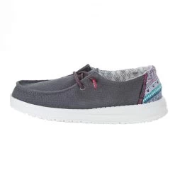 Heydude Youth Hey Dude Wendy Aztec Grey Casual Shoes -Heydude 130123328 3