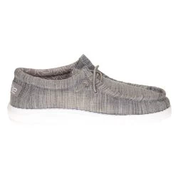 Heydude Youth Hey Dude Walley Linen Stone Casual Shoe -Heydude 130130704 4