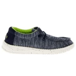Heydude Kids Hey Dude Wally Stretch Navy Speckle -Heydude 130132778 05
