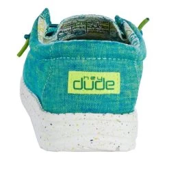 HeydudeYouth Hey Dude Wally Green Chambray Gamer Casual -Heydude 130138360 04