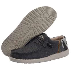 Heydude Men's Hey Dude Wally Funk Dark Grey Camo