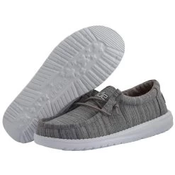 Heydude Toddler Hey Dude Linen Stone Wally Casual Shoes