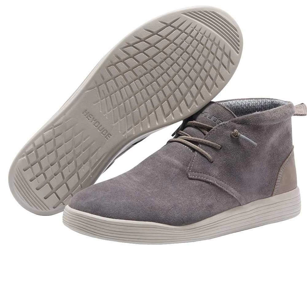 Heydude Men`s Hey Dude Jo Suede Shadow Grey 1 Heydude Men`s Hey Dude Jo Suede Shadow Grey
