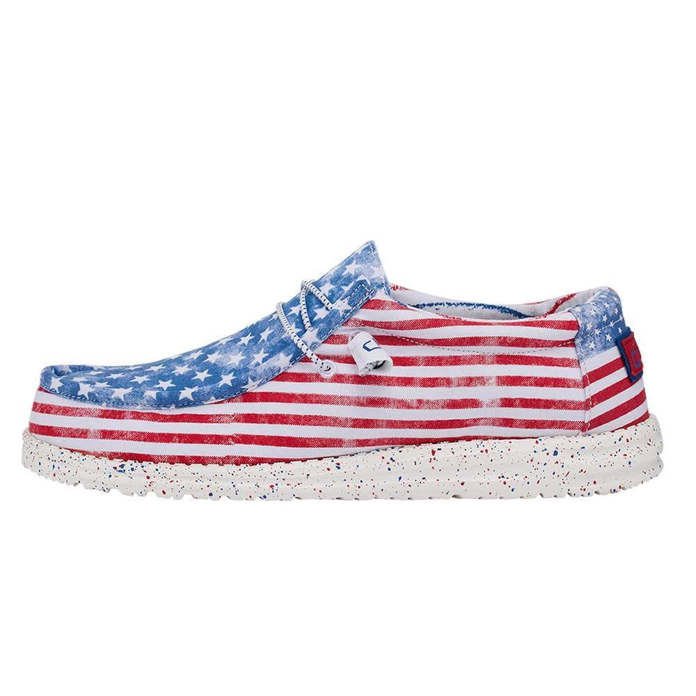 Heydude Mens Hey Dude Wally Stars & Stripes Casual 3 Heydude Mens Hey Dude Wally Stars & Stripes Casual - Image 3