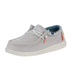 Heydude Men`s Hey Dude Wally Washed Smoke Grey