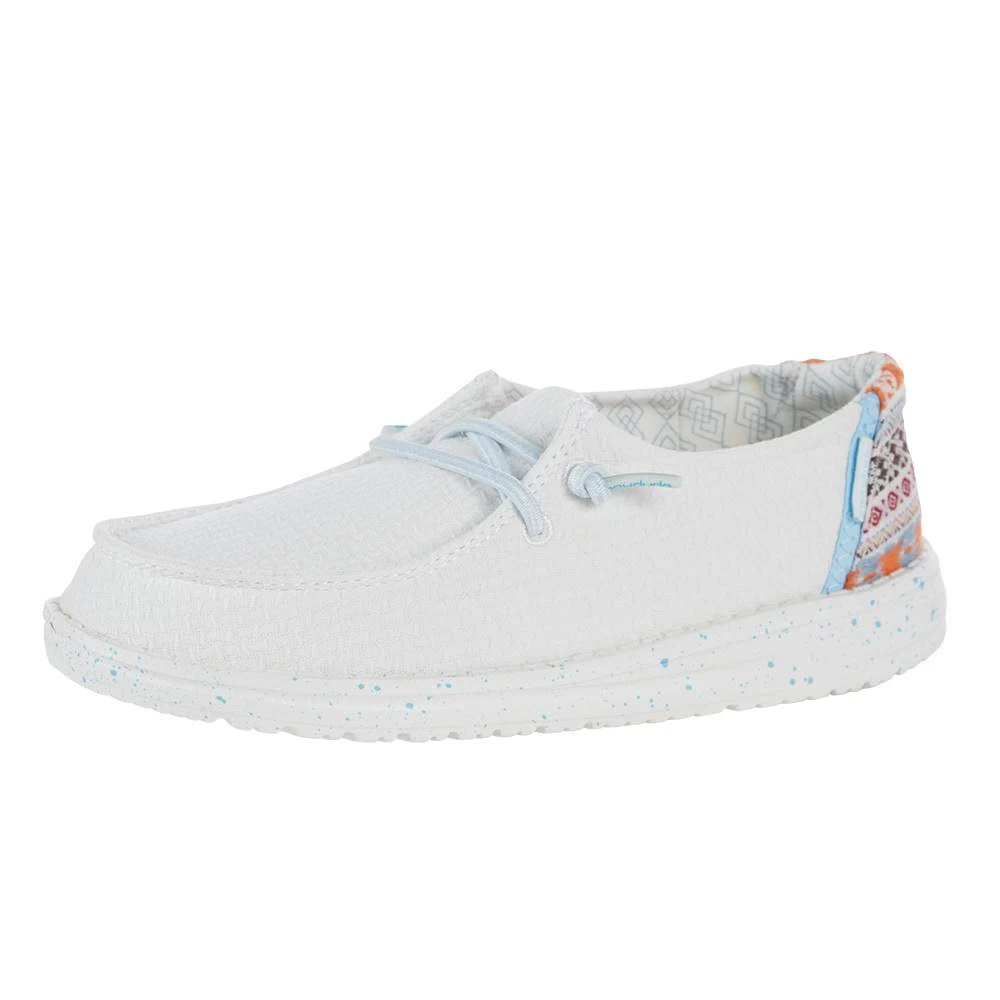 Heydude Kids Hey Dude Wendy White Aztec Casual 1 Heydude Kids Hey Dude Wendy White Aztec Casual