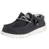 Heydude Mens Hey Dude Wally Stretch Opal Black