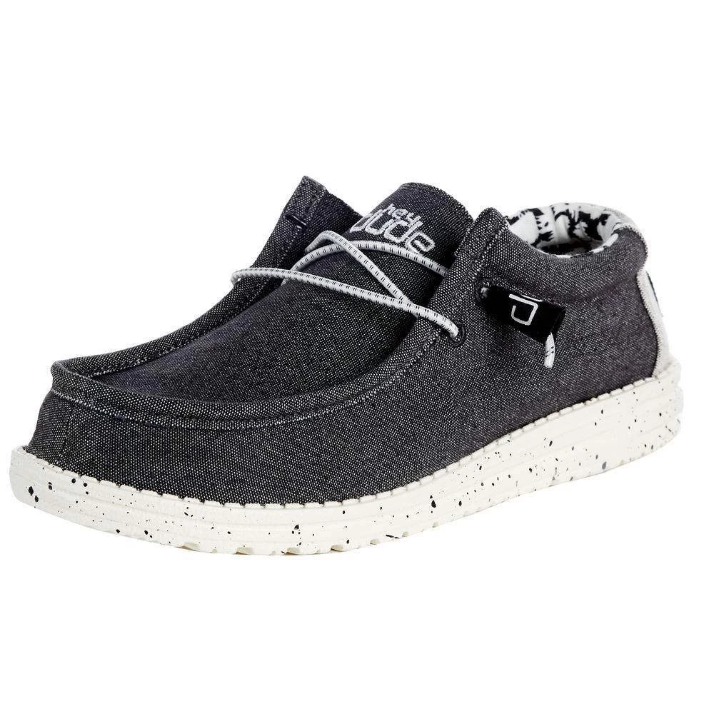 Heydude Mens Hey Dude Wally Stretch Opal Black 1 Heydude Mens Hey Dude Wally Stretch Opal Black
