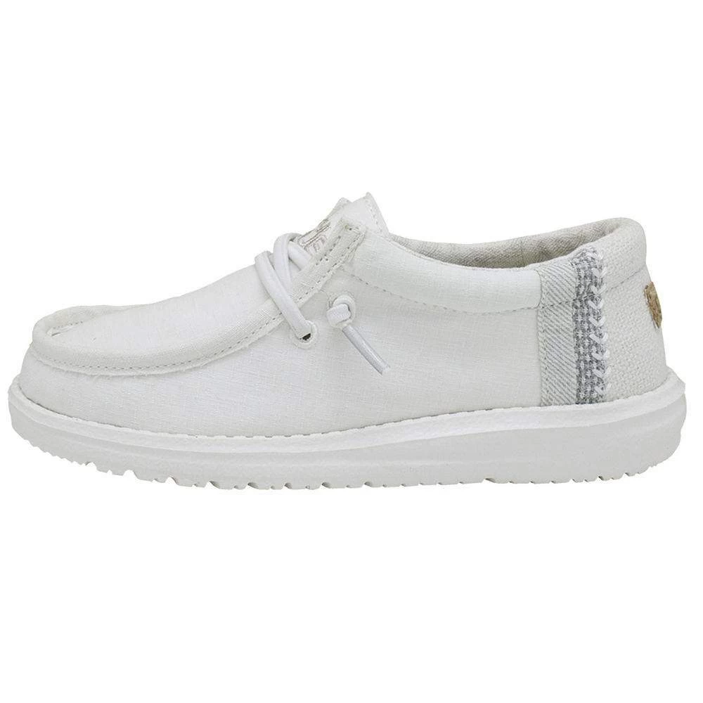 HeydudeHey Dude Youth Wally Natural White 1 HeydudeHey Dude Youth Wally Natural White