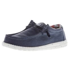 Heydude Men's Hey Dude Wally Stretch Canvas Blue Casual Shoe