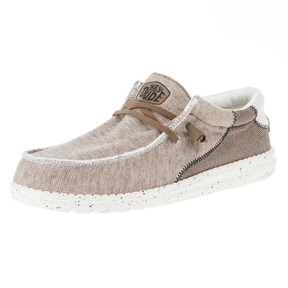 Heydude Men's Hey Dude Wally Stitch Teak Casual Shoe 1 Heydude Men's Hey Dude Wally Stitch Teak Casual Shoe