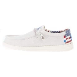 Heydude Men's Hey Dude Wally Patriotic Off White Casual -Heydude 40001 1K1 03