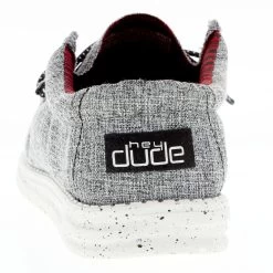 Heydude Men's Hey Dude Wally Eco Linen Black Casual Shoe 8 Heydude Men's Hey Dude Wally Eco Linen Black Casual Shoe -Heydude 40005 1HR 04