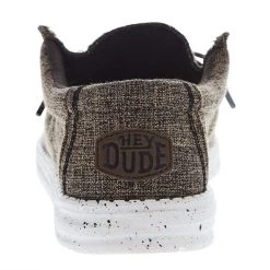 Heydude Men's Hey Dude Wally E Dark Brown Linen Casual Shoe -Heydude 40005 2BQ 04