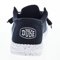 Heydude Men's Hey Dude Wally Slub Navy Canvas Casual Shoe 8 Heydude Men's Hey Dude Wally Slub Navy Canvas Casual Shoe -Heydude 40009 410 04