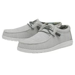 Heydude Hey Dude Men's Wally Sox Triple Needle Star White