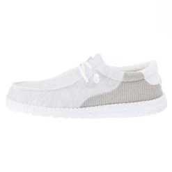 Heydude Men's Hey Dude Wally Stitch Optic White Casual Shoe 7 Heydude Men's Hey Dude Wally Stitch Optic White Casual Shoe -Heydude 40021 1K3 03