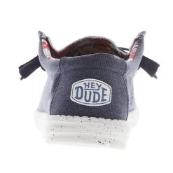 Heydude Men's Hey Dude Wally Stretch Canvas Blue Casual Shoe -Heydude 40022 425 04