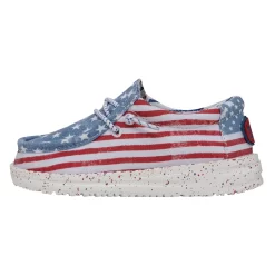 Heydude Hey Dude Wally Toddler Patriotic Stars & Stripes 12 Heydude Hey Dude Wally Toddler Patriotic Stars & Stripes -Heydude 40031 9C8 WALLYTODDLERPATRIOTIC STARSANDSTRIPES LEFTSIDE 1
