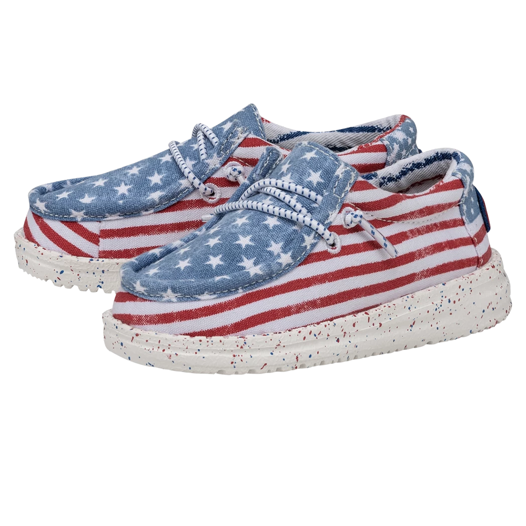 Heydude Hey Dude Wally Toddler Patriotic Stars & Stripes 1 Heydude Hey Dude Wally Toddler Patriotic Stars & Stripes