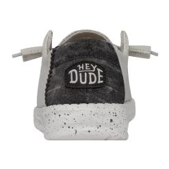 Heydude Hey Dude Wendy Woven Light Grey -Heydude 40098 007 WENDYWOVEN LIGHTGREY LEFTBACK