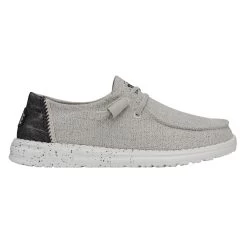Heydude Hey Dude Wendy Woven Light Grey -Heydude 40098 007 WENDYWOVEN LIGHTGREY RIGHTSIDE