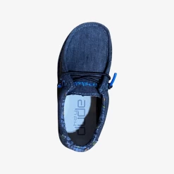 Heydude Hey Dude Wally Toddler Chambray Wave 11 Heydude Hey Dude Wally Toddler Chambray Wave -Heydude IMG 4892