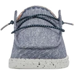 Heydude Women`s Hey Dude Wendy Chambray Lapis Blue Casual -Heydude SS22 W 121412770 WENDY WHITE AZTEC LEFT 04 201