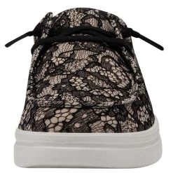 Heydude Women`s Hey Dude Wendy Rise Lace Black Casual -Heydude SS22 W 121944861 WENDY RISE LACE BLACK LEFT 04