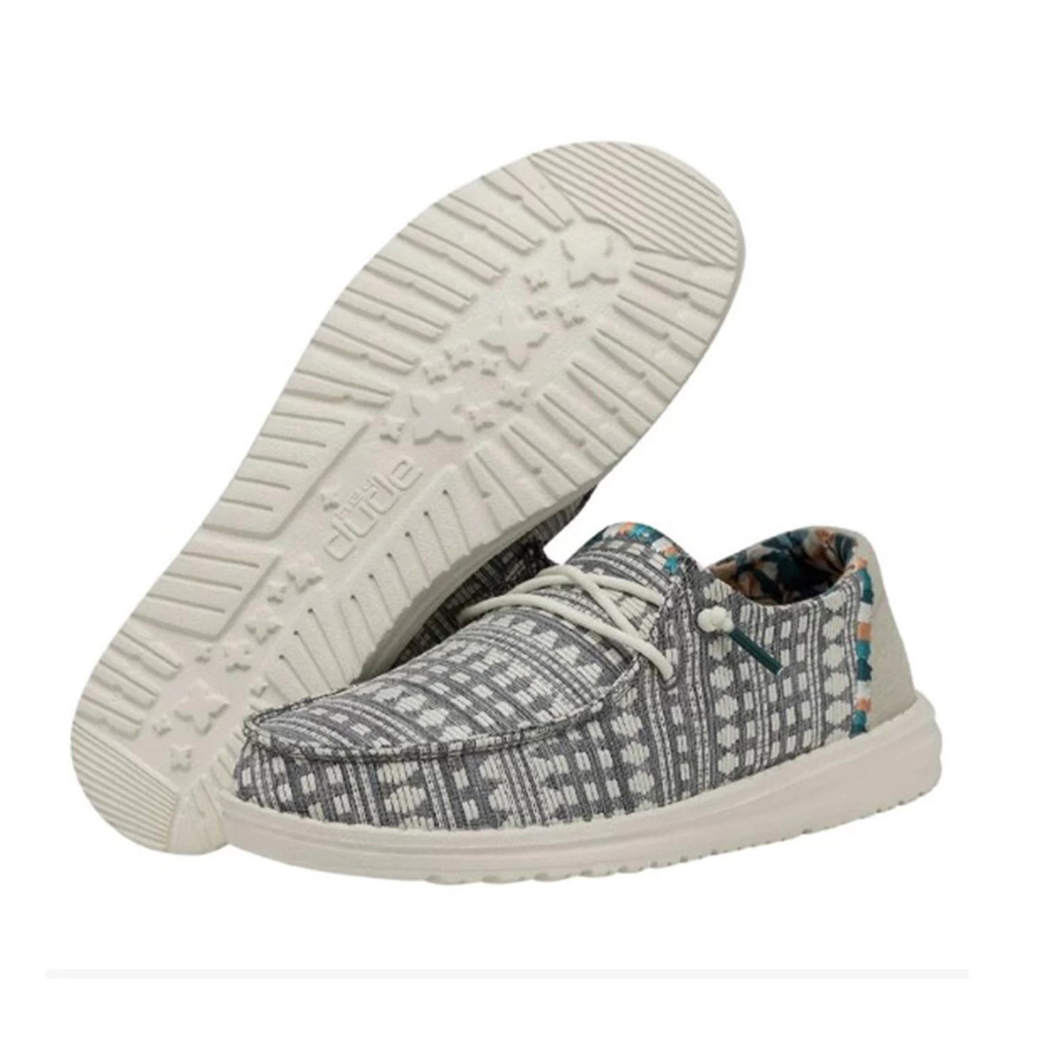 Heydude Hey Dude Women's Wendy Boho Embroidery Grey 2 Heydude Hey Dude Women's Wendy Boho Embroidery Grey - Image 2